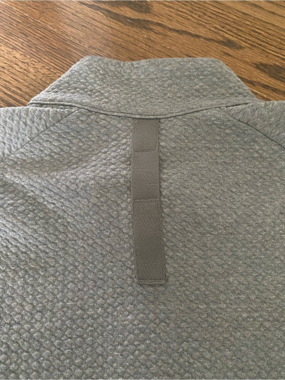 Lululemon Men's Ease The Day, Quarter-Zip Textured - Heathered Brown/Grey. - Picture 3 of 6